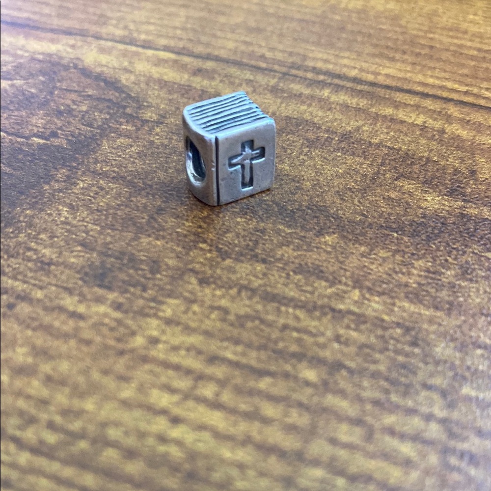 Pandora Charm RETIRED Silver Cross Charm DISCONTINUED
